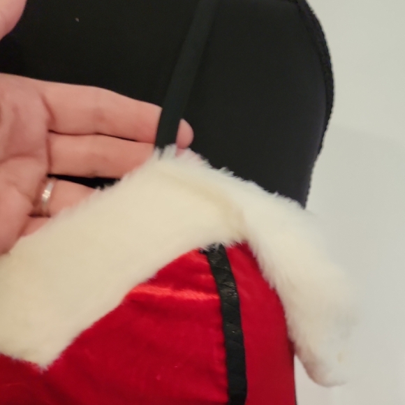 Red Velvet Christmas / Holiday / Santa Mini Dress Sz small - Picture 3 of 8